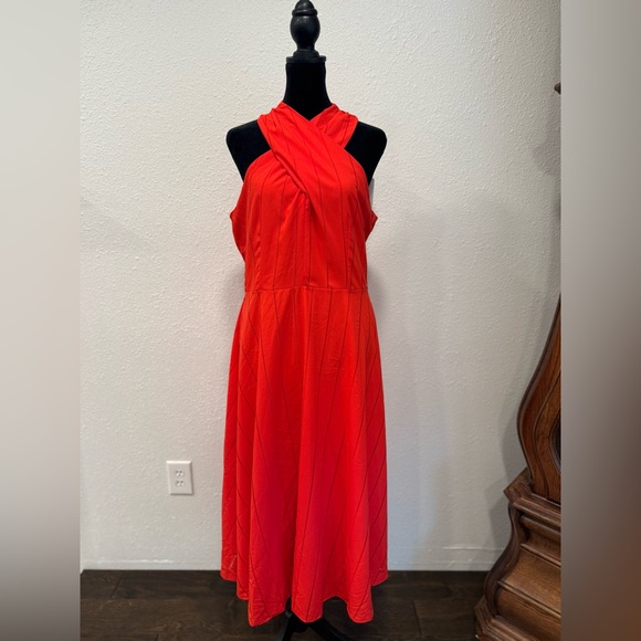 Tahari ASL One Shoulder Red Dress - Picture 1 of 10